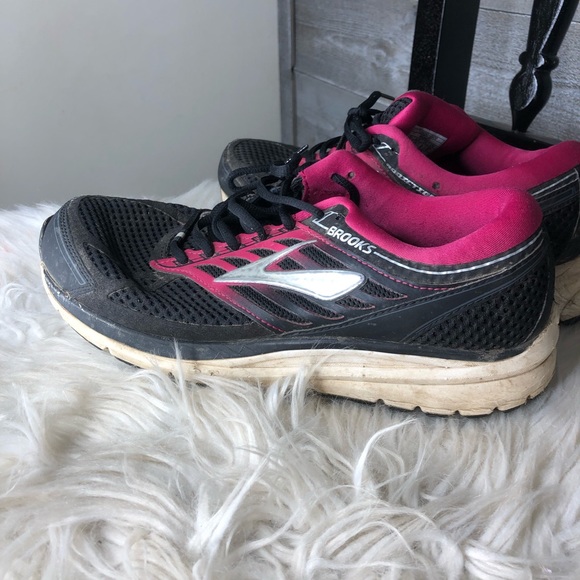Brooks Addiction 13 athletic running active sneakers womens pink black - Picture 6 of 9